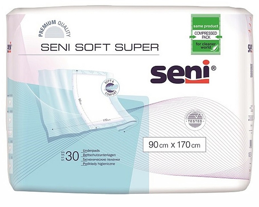 Hygienewindeln 90 x 170 cm - Seni Soft Super  — Bild N2