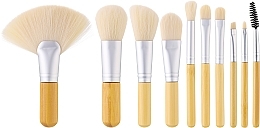 Düfte, Parfümerie und Kosmetik Make-up Pinselset Bamboo White 10 St. + Etui - Tools For Beauty