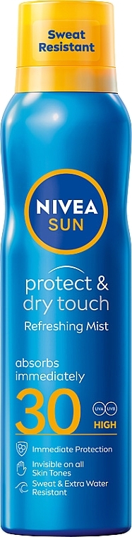 Sonnenschutzspray-Aerosol zum Bräunen SPF30 - NIVEA Sun Protect & Dry Touch Refreshing Mist SPF30 — Bild N1