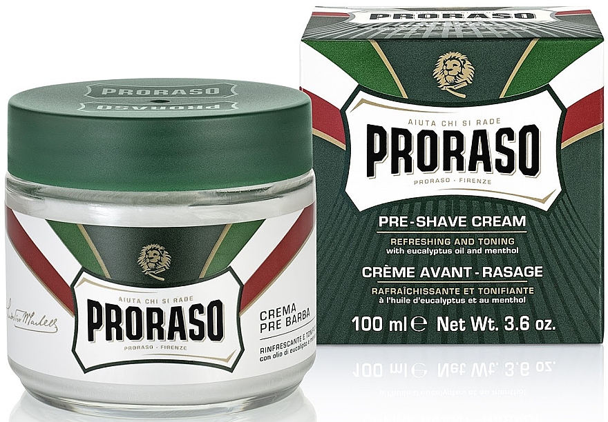 Pre Shave Creme mit Menthol und Eukalyptus - Proraso Green Pre Shaving Cream — Bild N4