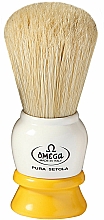 Düfte, Parfümerie und Kosmetik Rasierpinsel 10075 weiß-gelb - Omega