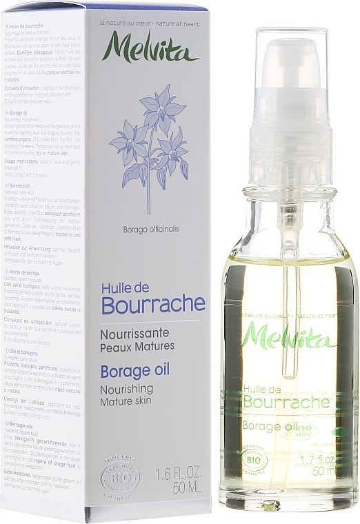 Nährendes Boretschöl für reife Haut - Melvita Huiles De Beaute Borage Oil — Bild N1