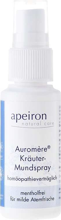 Homöopathisches Kräuter-Mundspray für milde Atemfrische - Apeiron Auromere Herbal Homeopathic Oral Spray — Bild N1