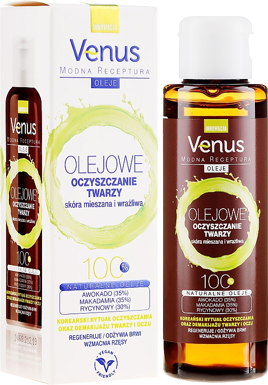 Gesichtsreinigungsöl für empfindliche und Mischhaut - Venus Cleansing Oil