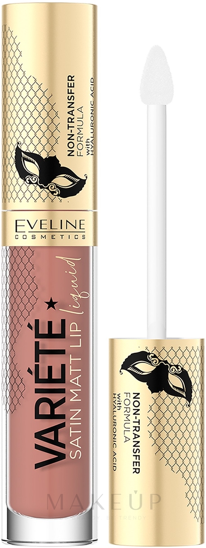Flüssiger Lippenstift - Eveline Cosmetics Variete Satin Matt Lip Liquid Lipstick — Bild 01 - Caramel Cake