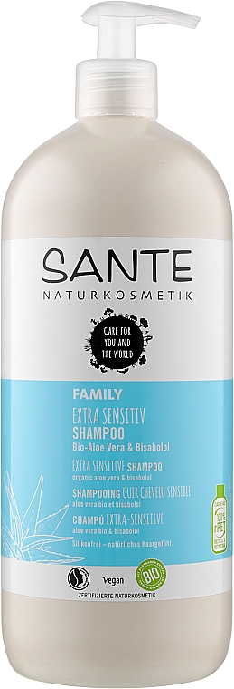 Bio-Shampoo für die ganze Familie für empfindliche Kopfhaut mit Aloe Vera und Bisabolol - Sante Family Extra Sensitive Shampoo — Bild N5