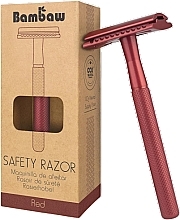 Düfte, Parfümerie und Kosmetik Rasierhobel rot - Bambaw Safety Razor