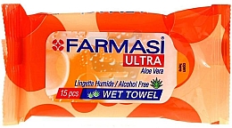 Düfte, Parfümerie und Kosmetik Feuchttücher mit Aloe Vera - Farmasi Ultra Orange