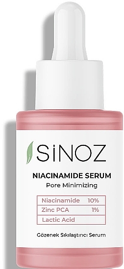 Serum mit Niacinamid zur Porenverfeinerung - Sinoz Niacinamide Serum Pore Minimizing  — Bild N1