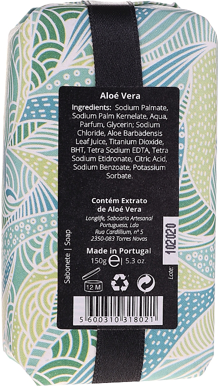 Naturseife Aloe Vera - Essencias De Portugal Natura Aloe Vera Soap — Bild N2