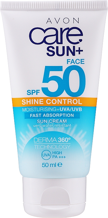 Feuchtigkeitsspendende Sonnenschutzcreme für das Gesicht SPF 50 - Avon Care Sun+ Face Sun Cream — Bild N1