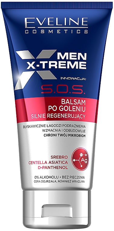 Regenerierender After Shave Balsam - Eveline Cosmetics Men X-Treme S.O.S After Shave Balm — Bild N1