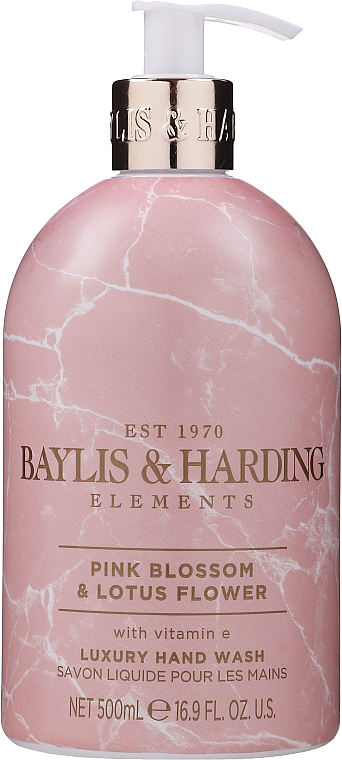 Flüssige Handseife mit Lotusblume - Baylis & Harding Elements Pink Blossom & Lotus Flower Luxury Hand Wash — Bild N1