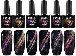 Gel-Nagellack Sternenhimmel - Canni 3D Top Coat Cat Eye — Bild N2