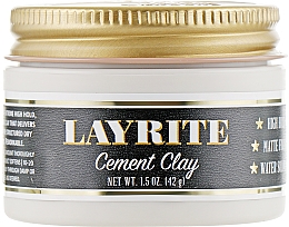 Düfte, Parfümerie und Kosmetik Ton für das Haarstyling - Layrite Cement Hair Clay