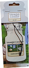 Düfte, Parfümerie und Kosmetik Papier-Lufterfrischer Clean Cotton - Yankee Candle Car Jar Clean Cotton