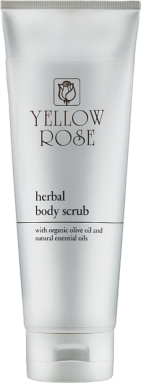 Weichmachendes Körperpeeling mit Bio Olivenöl und natürlichen ätherischen Ölen - Yellow Rose Herbal Body Scrub — Bild N1