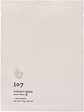 Düfte, Parfümerie und Kosmetik 107 Beauty Avocado Cuddle Sheet Mask  - Gesichtsmaske mit Avocado