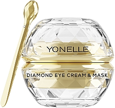 Düfte, Parfümerie und Kosmetik Verjüngende Creme-Maske für die Augen- und Lippenpartie mit Gold und Diamanten - Yonelle Diamond Eye Cream & Mask