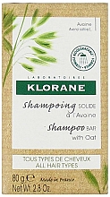 Düfte, Parfümerie und Kosmetik Festes Haarshampoo mit Haferextrakt - Klorane Solid Shampoo Bar with Oat