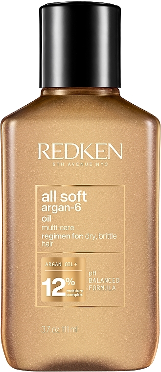 Arganöl für trockenes und geschädigtes Haar - Redken All Soft Argan-6 Oil — Bild N1
