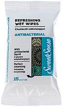 Düfte, Parfümerie und Kosmetik Antibakterielle Feuchttücher 15 St. - Sweet Sense Antibacterial Wipes