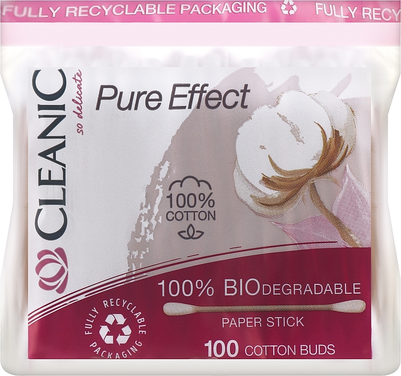 Wattestäbchen Pure Effect 100 St. - Cleanic Pure Effect — Bild N1