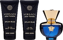 Versace Pour Femme Dylan Blue - Duftset (Eau de Parfum 50ml + Körperlotion 50ml + Duschgel 50ml) — Bild N2