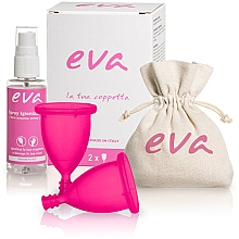 Intimpflegeset für Damen - Dulac Eva (Reinigungsspray für Menstruationstassen 30ml + Menstruationstasse 2 St.) — Bild N1
