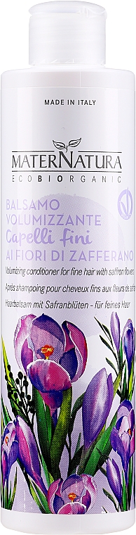 Feuchtigkeitsspendender Conditioner für dünnes Haar - MaterNatura Volumising Hair Conditioner — Bild N1