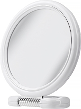 Runder doppelseitiger Spiegel 15 cm 9502 weiß - Donegal Mirror — Bild N1