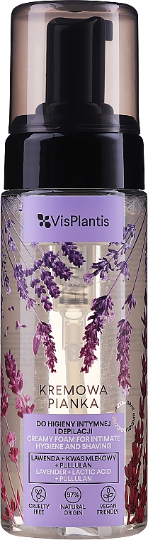 Reinigungsschaum für die Intimhygiene mit Lavendel, Milchsäure und Pullulan - Vis Plantis Intimate Hygiene Foam — Bild N1