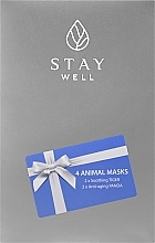 Gesichtspflegeset - Stay Well Animal Masks  — Bild N1