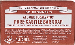 Düfte, Parfümerie und Kosmetik Seife mit Eukalyptus und Bio-Ölen - Dr. Bronner’s Pure Castile Bar Soap Eucalyptus