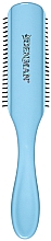 Haarbürste D3 blau mit schwarz - Denman Original Styler 7 Row Nordic Ice — Bild N2