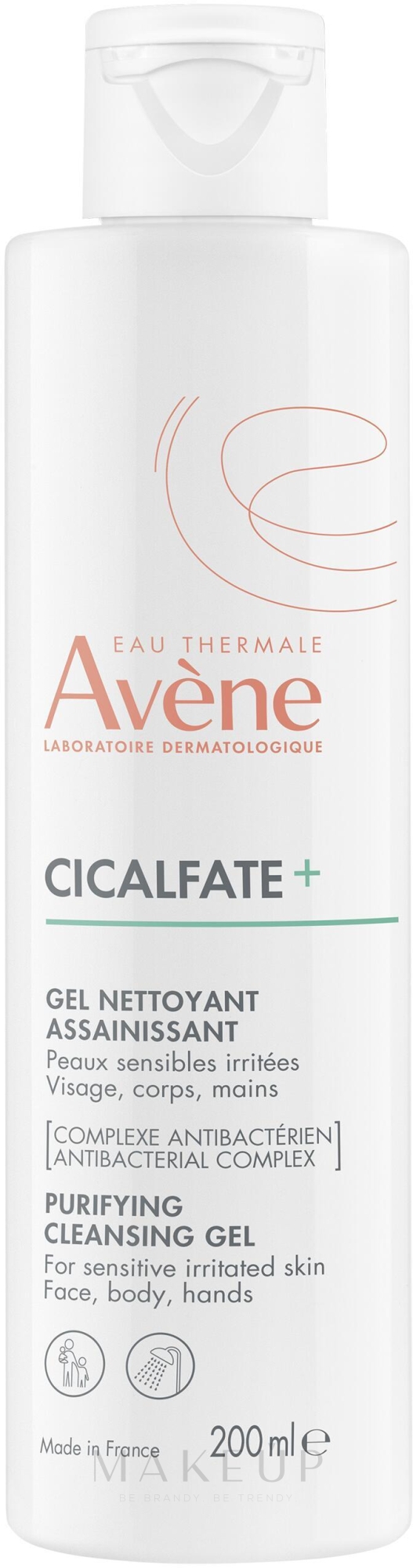 Reinigungsgel - Avene Cicalfate + Purifying Cleansing Gel — Bild 200 ml