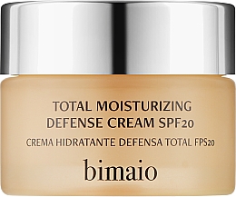 Feuchtigkeitsspendende Schutzcreme für das Gesicht SPF20 - Bimaio Total Moisturizing Defense Cream — Bild N1