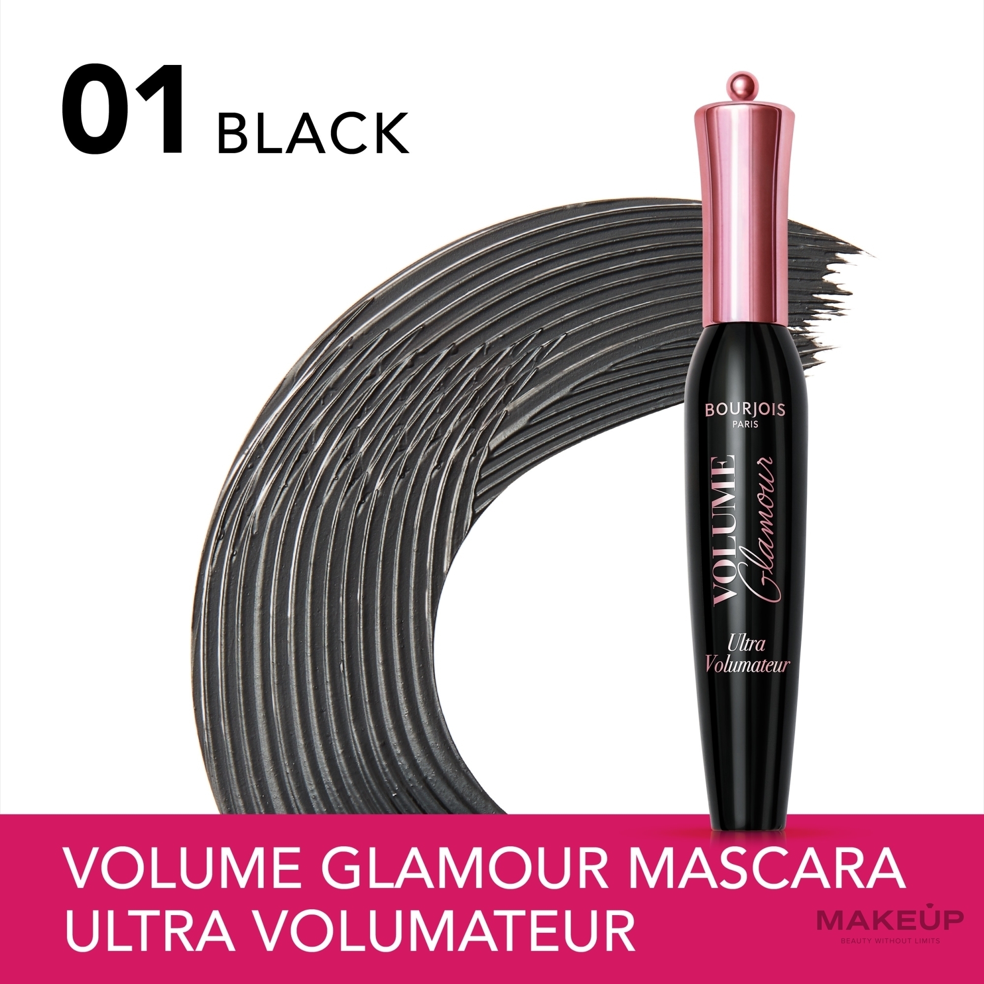 Wimperntusche - Bourjois Volume Glamour Ultra Volumateur Mascara  — Bild Black