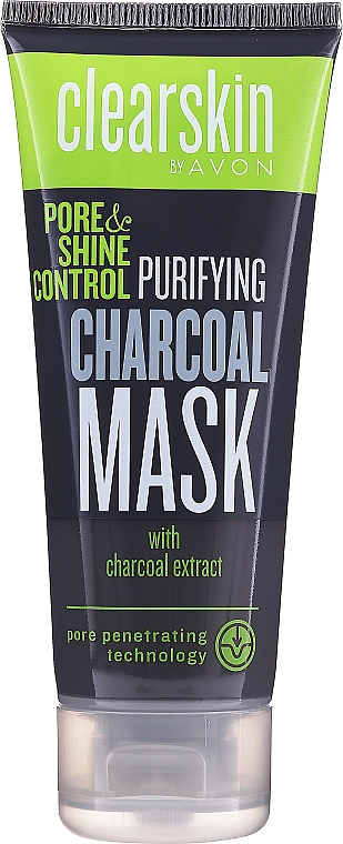Gesichtsreinigungsmaske mit Aktivkohle - Avon Clearskin Pore & Shine Control Purifying Charcoal Mask — Bild N1