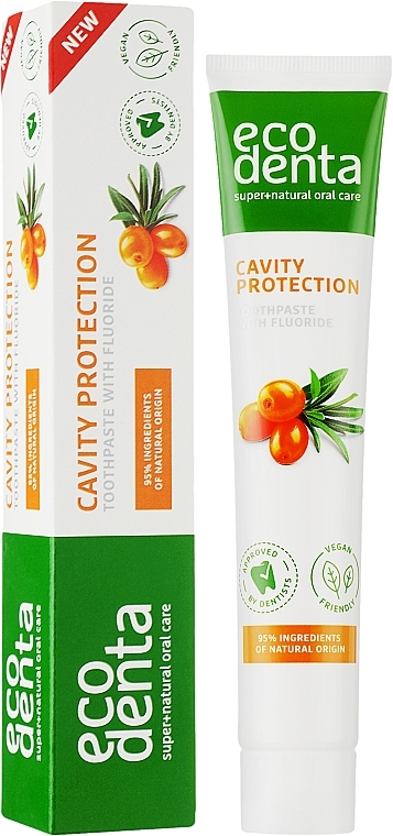 Anti-Karies Zahnpasta mit Sanddornöl - Ecodenta Cavity Protection Toothpaste — Bild N2