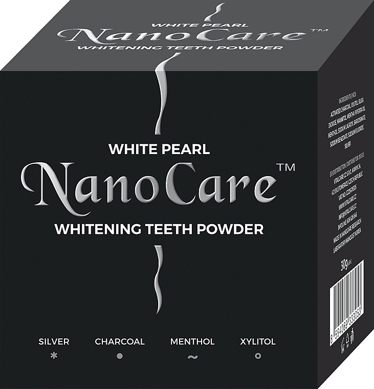 Aufhellendes Zahnpulver - VitalCare White Pearl NanoCare Charcoal Teeth Powder — Bild N1