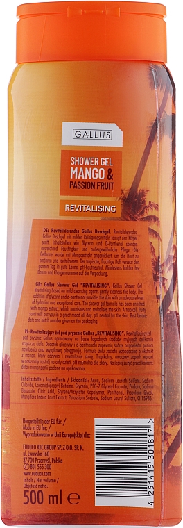 Duschgel Mango - Gallus Mango Shower Gel — Bild N2