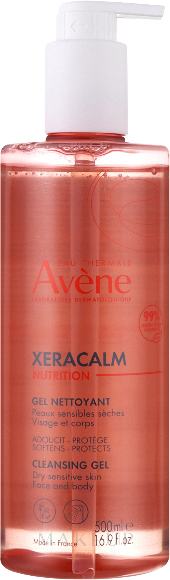 Duschgel - Avene Xeracalm Nutrition Cleansing Gel — Bild 500 ml