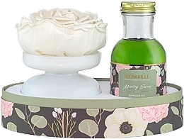 Düfte, Parfümerie und Kosmetik Morgenblumen-Set - Spongelle Private Reserve Floret Diffuser Morning Bloom (Diffuseröl 237ml + Diffuser 1 St.)