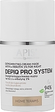 Düfte, Parfümerie und Kosmetik Depigmentierende Nachtcreme-Maske mit Arbutin 1% - APIS Professional Depiq Pro System Depigmenting Cream-Mask 