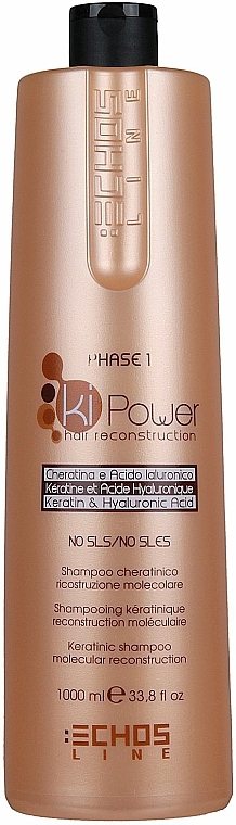 Keratin-Shampoo zur Molekularen Rekunstruktion - Echosline Ki Power — Bild N1
