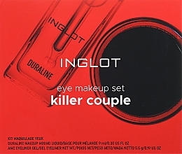 Düfte, Parfümerie und Kosmetik Augen-Make-up-Set - Inglot Eye Makeup Set Killer Couple (luquid/9ml + eyeliner/5.5g)