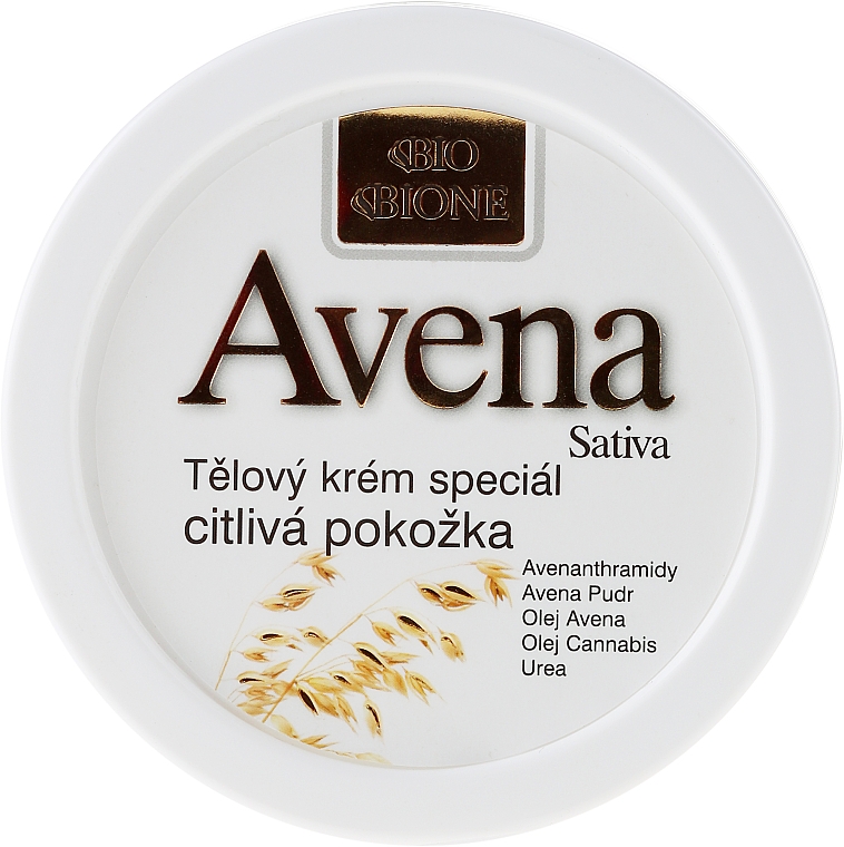 Anti-Irritation Körpercreme mit Hanf für empfindliche Haut - Bione Cosmetics Avena Sativa Body Cream Special — Bild N1