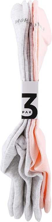 Damensocken Drei Paare grau und rosa - Moraj — Bild N1