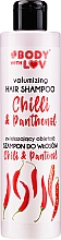 Düfte, Parfümerie und Kosmetik Volumengebendes Shampoo mit Chili-Extrakt - Body with Love Hair Shampoo Chilli & Panthenol